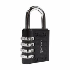 Aluminum code padlock with programmable combination