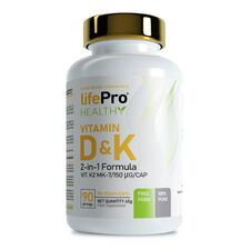 Vit D&amp;K2MK7 90vcaps Life Pro