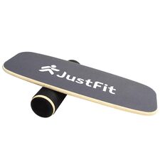 Balance board planche d’équilibre en bois avec rouleau JustFit