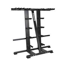 Complete storage of discs and quick release bars