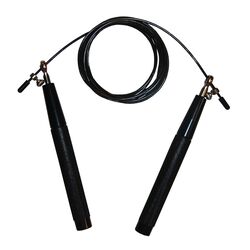 Fitness First Corde à sauter  pro réglable noir, Taille: Taille unique, Couleur: Noir, Longueur: 3.04m