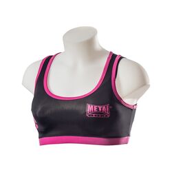 Brassiere Sport Noir/Fuschia L, Taille ne pas utiliser: L
