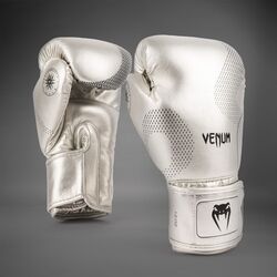 Gants de boxe Venum Nexus – Argent/Noir – 10 oz, Couleur: Argente, OZ: 10oz
