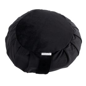 GL-7640344751553-Zafu Zen metidation cushion in cotton &#216; 35cm |&nbsp; Black