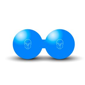 GL-7649990879932-Double massage ball in ebonite &#216; 6cm |&nbsp; Blue