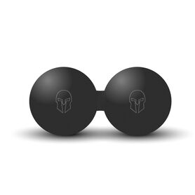 GL-7649990879925-Double massage ball in ebonite &#216; 6cm |&nbsp; Black