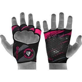 RDXWGN-R1P-XS/S-Weight Lifting Gloves R1 Pink Short Strap