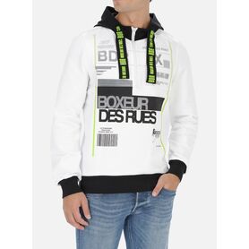 BXM0400190ASWH-L-Hoodie Trucker Double Layer