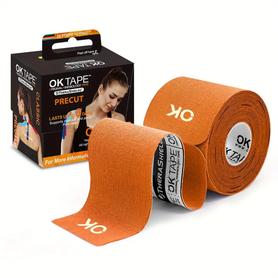 CC2003-OK TAPE Kinesiology&nbsp; 25cm x 5cm Pre-cut, 20 Strips Orange
