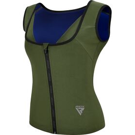 RDXSVP-W2AG-M-RDX Women's Sweat Jacket For Weight Loss