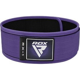 RDXWBS-RX1PR-M-Weight Lifting Strap Belt Rx1 Purple-M