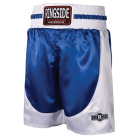 RSPSTBLUE-WHITE-S-Ringside Pro Boxing Trunks