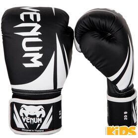 VE-03089-001-4OZ-Venum Challenger 2.0 Kids Boxing Gloves - Black/White