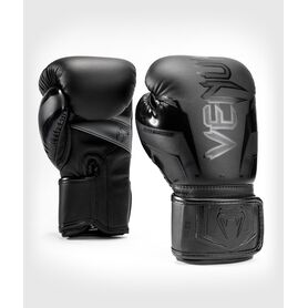 VE-04260-114-10OZ-Venum Elite Evo Boxing Gloves - Black/Black - 10 Oz