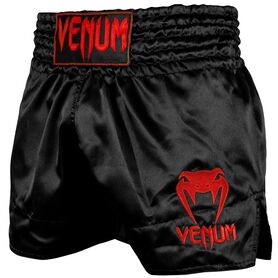 VE-03813-100-M-Venum Muay Thai Shorts Classic - Black/Red