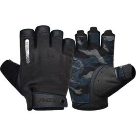 RDXWGA-T2HU-XL-Gym Training Gloves T2 Half Blue-XL
