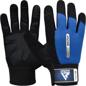 RDXWGA-W1FU-L-Gym Weight Lifting Gloves W1 Full Blue-L