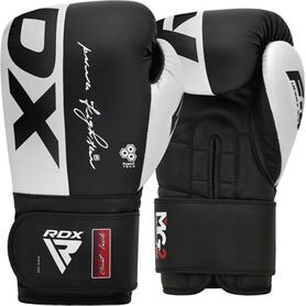 RDXBGR-F4B-10OZ-Boxing Gloves Rex F4 White/Black-10OZ