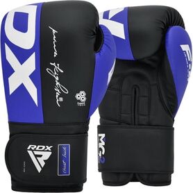RDXBGR-F4U-12OZ-Boxing Gloves Rex F4 Blue/Black-12OZ