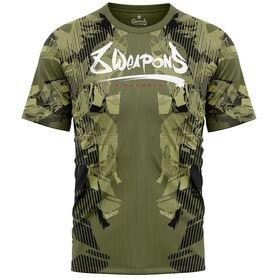 8W-8180007-1-8 WEAPONS Functional T-Shirt, Hit 2.0, olive-black, S