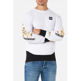 BXM0400224AT-WH-L-Sweatshirt With Letter Print