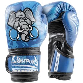 8W-8600003-4-8 WEAPONS Kids Boxing Glove - Jipe blue 8 Oz