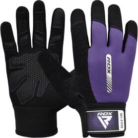 RDXWGA-W1FPR-M-Gym Weight Lifting Gloves W1 Full Purple