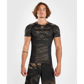 VE-05077-228-S- Gorilla Jungle Rashguard Short Sleeves - Black/Sand