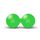 Double ebonite massage ball "Foam Ball" Ø 6cm | Grün