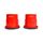 Sabots / Stelzen rutschfeste Becher Kinder (Satz von 2) | Rot