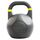 Kettlebell en acier avec revêtement en poudre GladiatorFit | 16 KG, Couleur: Noir, Poids kg: 16 
