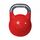 Cast-iron competition kettlebell with inlaid logo | 32 KG, Colour: Rot, Additional Weight: 32 kg
