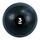 Slam Ball" rubber weighted fitness ball | 3 KG, Colour: Schwarz, Additional Weight: 3 kg