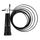 Plastic skipping rope 180cm adjustable + "Speed Rope" bag | Black, Colour: Schwarz
