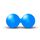 Double balle de massage en ébonite "Foam Ball" Ø 6cm | Bleu