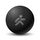 Ebonite massage ball Ø 6cm "Foam Ball | Black
