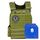 Veste gilet lesté tactique "Weighted Vest" | Vert militaire 9.5 KG