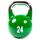 GL-7640344751836-Cast iron competition kettlebell with painted logo | 24 KG