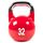 Wettkampf-Kettlebell aus Gusseisen mit aufgemaltem Logo | 32 KG, Farbe: Rot, Zusatzgewicht: 32 kg