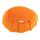 Zafu Zen meditation cushion in cotton Ø 35cm | Orange