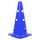 Cône 38cm 3 trous pour jalons Ø 25mm | Bleu, Couleur: Bleu