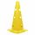 GL-7640344752123-Cones 38cm 12 holes for milestones &#216; 25mm (set of 2) |&nbsp; Yellow