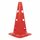GL-7640344752130-Cones 38cm 12 holes for milestones &#216; 25mm (set of 2) |&nbsp; Red