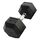 Haltère hexagonal "Hex Dumbbell" en caoutchouc GladiatorFit | 25 KG, Couleur: Noir, Poids kg: 25 