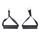 Rubber padded pull handles (set of 2)