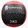 Ultra-strapazierfähiger Wall Ball aus Kunstleder | 2 KG, Farbe: Schwarz, Zusatzgewicht: 2 kg