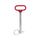 Long safety pin bolt Ø 15mm for racks and rigs | Grey