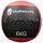 Ultra-strapazierfähiger Wall Ball aus Kunstleder GladiatorFit | 6 KG, Farbe: Schwarz, Zusatzgewicht: 6 kg
