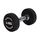 Round rubber dumbbell | 4 KG