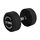 Round rubber dumbbell | 27.5 KG